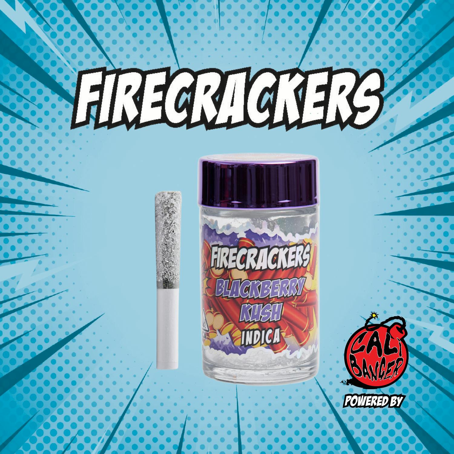 Photograph of product: Firecrackers 5pk Diamond Infused - Blackberry Kush