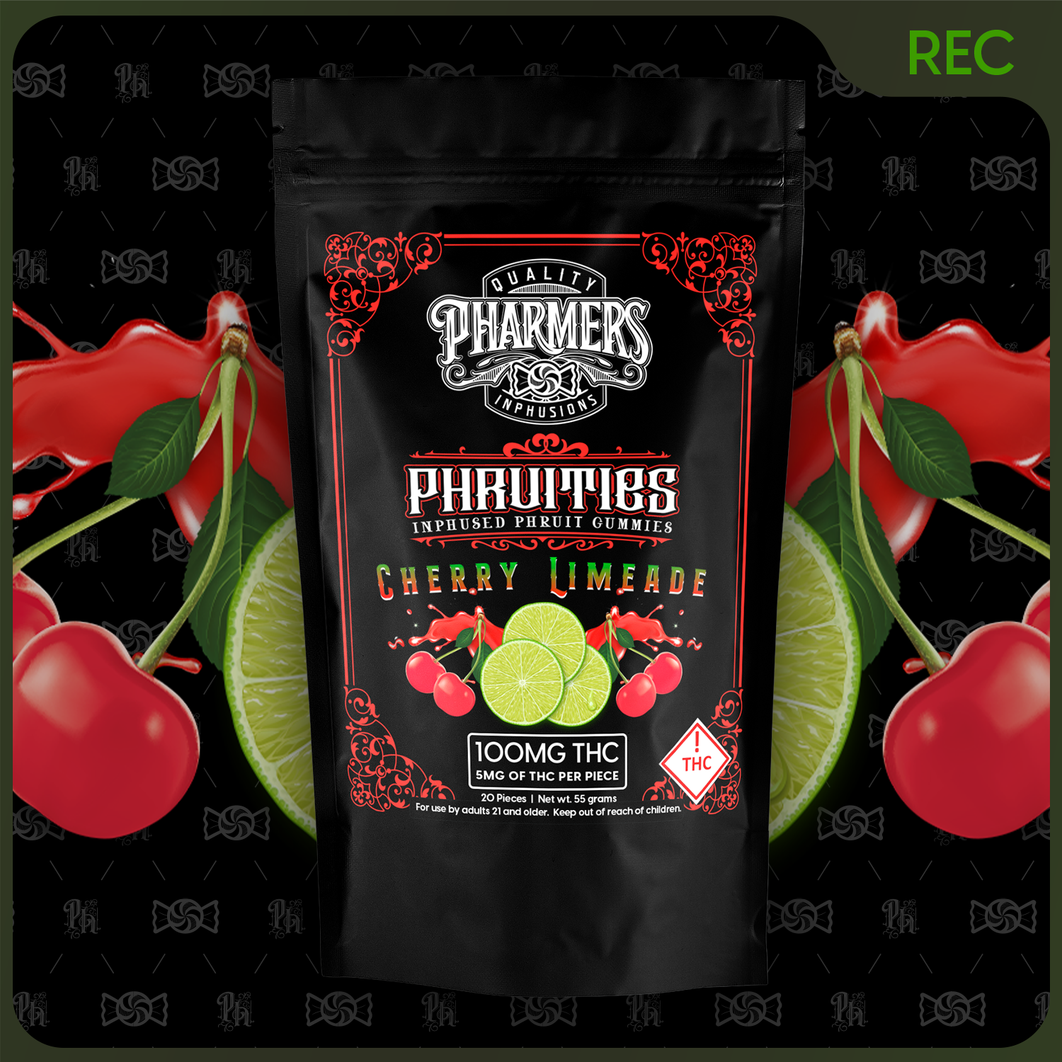 Photograph of product: Cherry Limeade Gummies