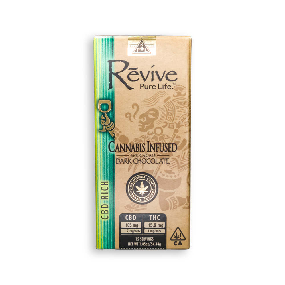 Photograph of product: CBD RICH DARK CHOCOLATE