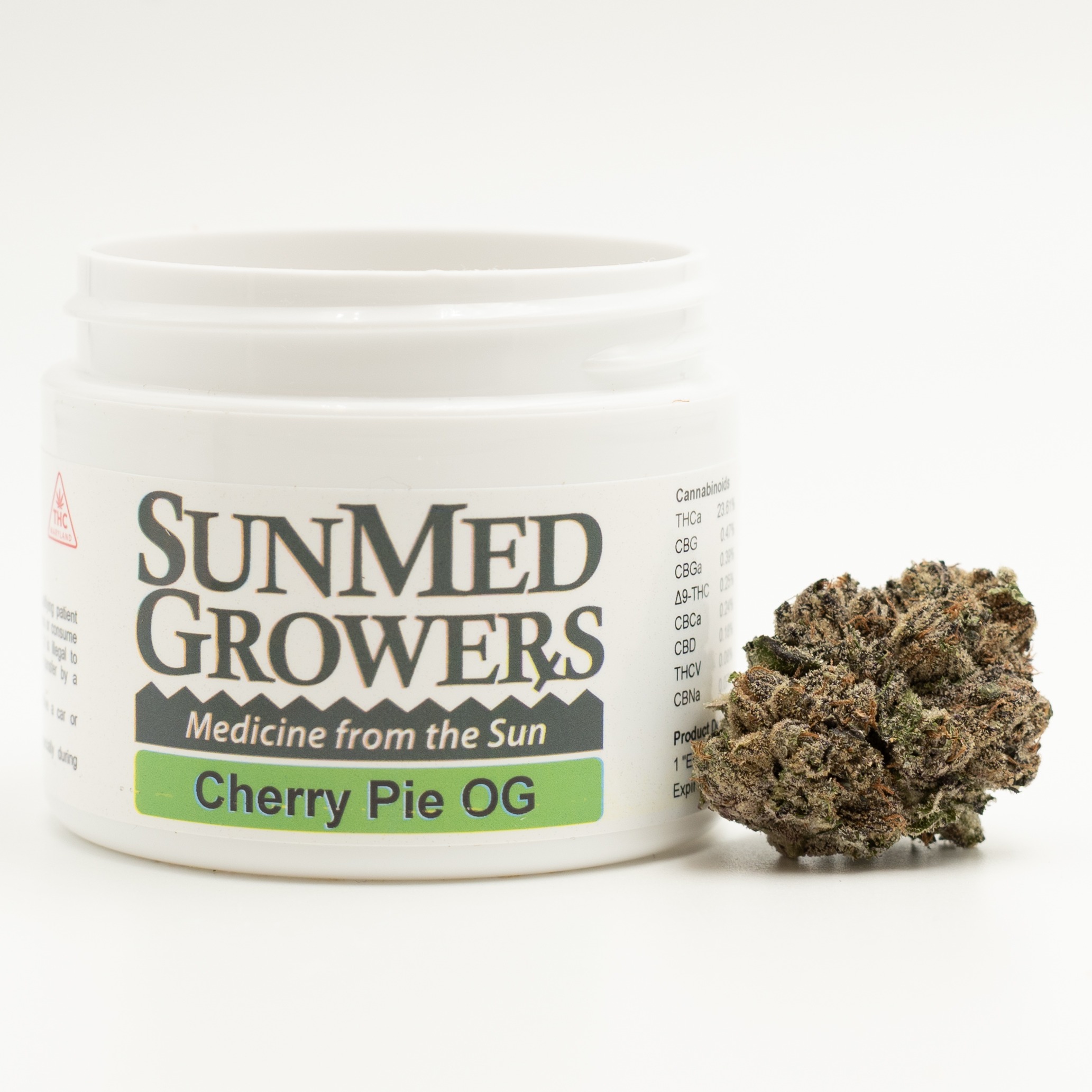 Photograph of product: Cherry Pie OG Buds (3.5g) (SunMed)