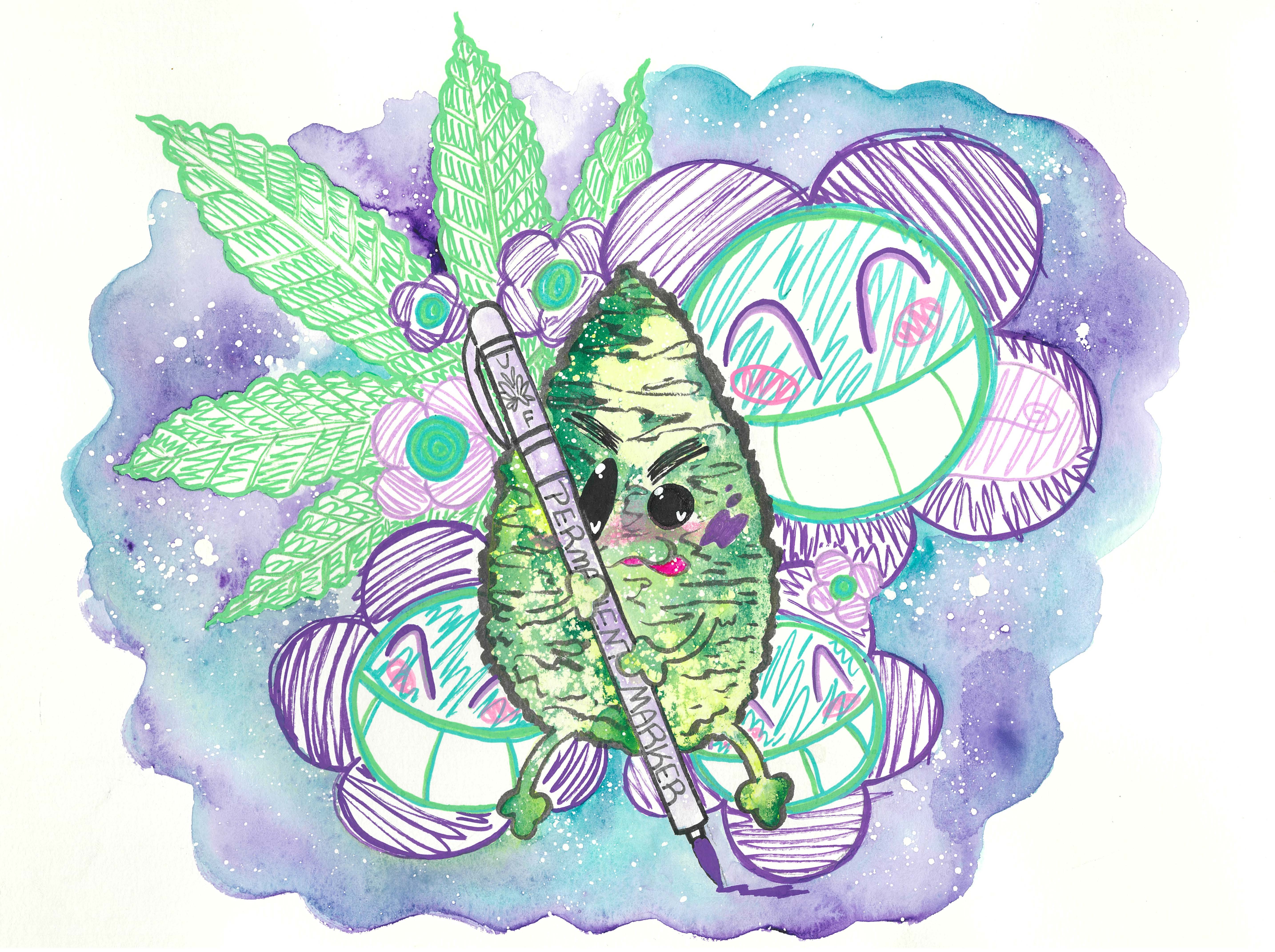 Photograph of product: Permanent Marker | Flower | 3.5g