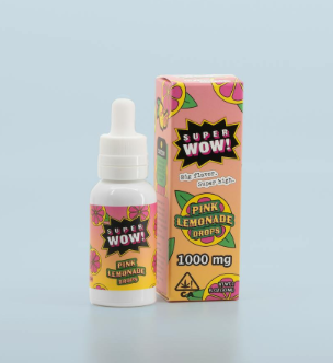 Photograph of product: Super Wow Pink Lemonade Drops 30ml   1000 Mg