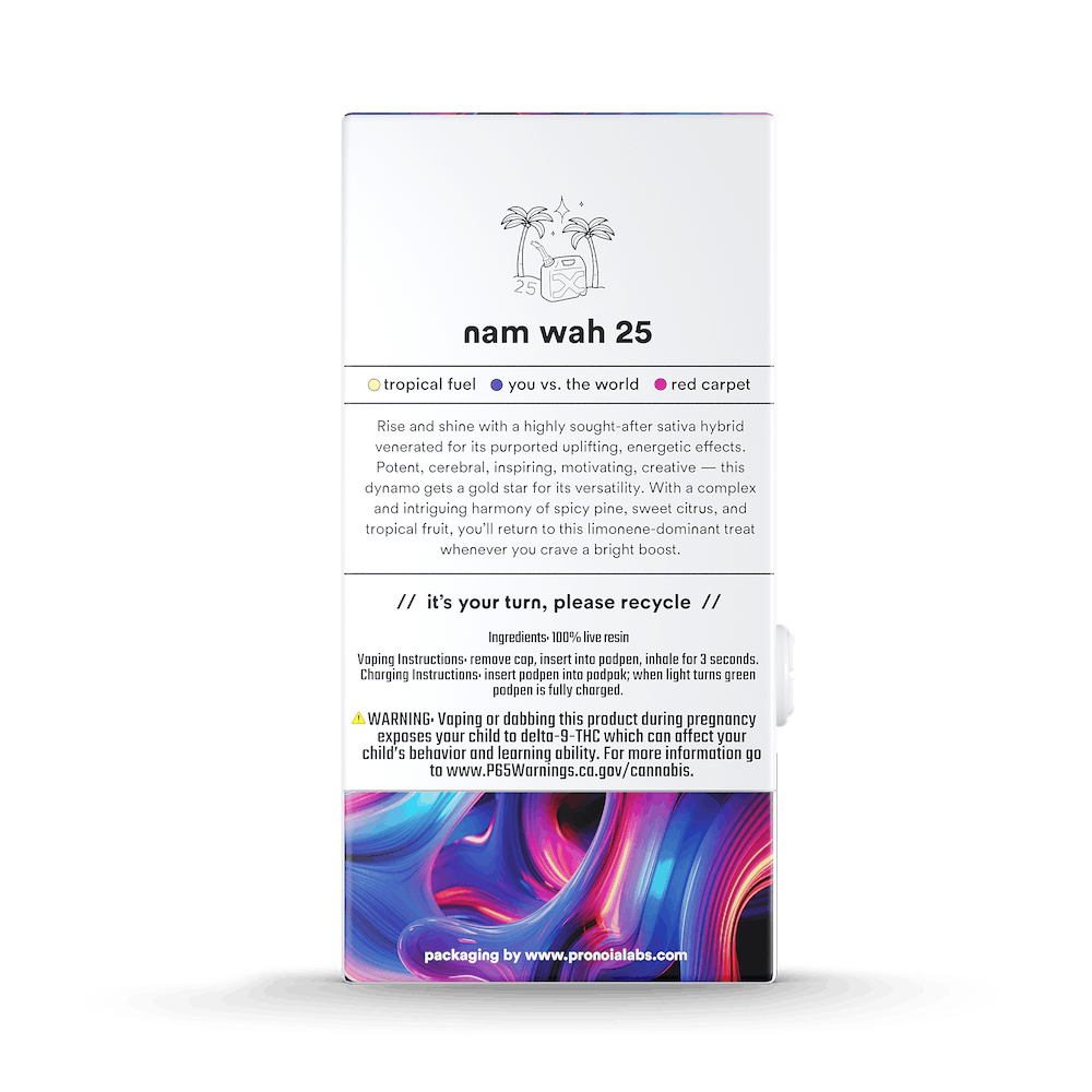 Photograph of product: Turn - Pod - Live Resin - Nam Wah 25 - 1G