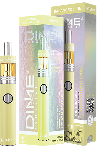 Photograph of product: Lemon Pound Cake 4:3:1 Balanced Line TH-oui : CBD : CBG Disposable Vape