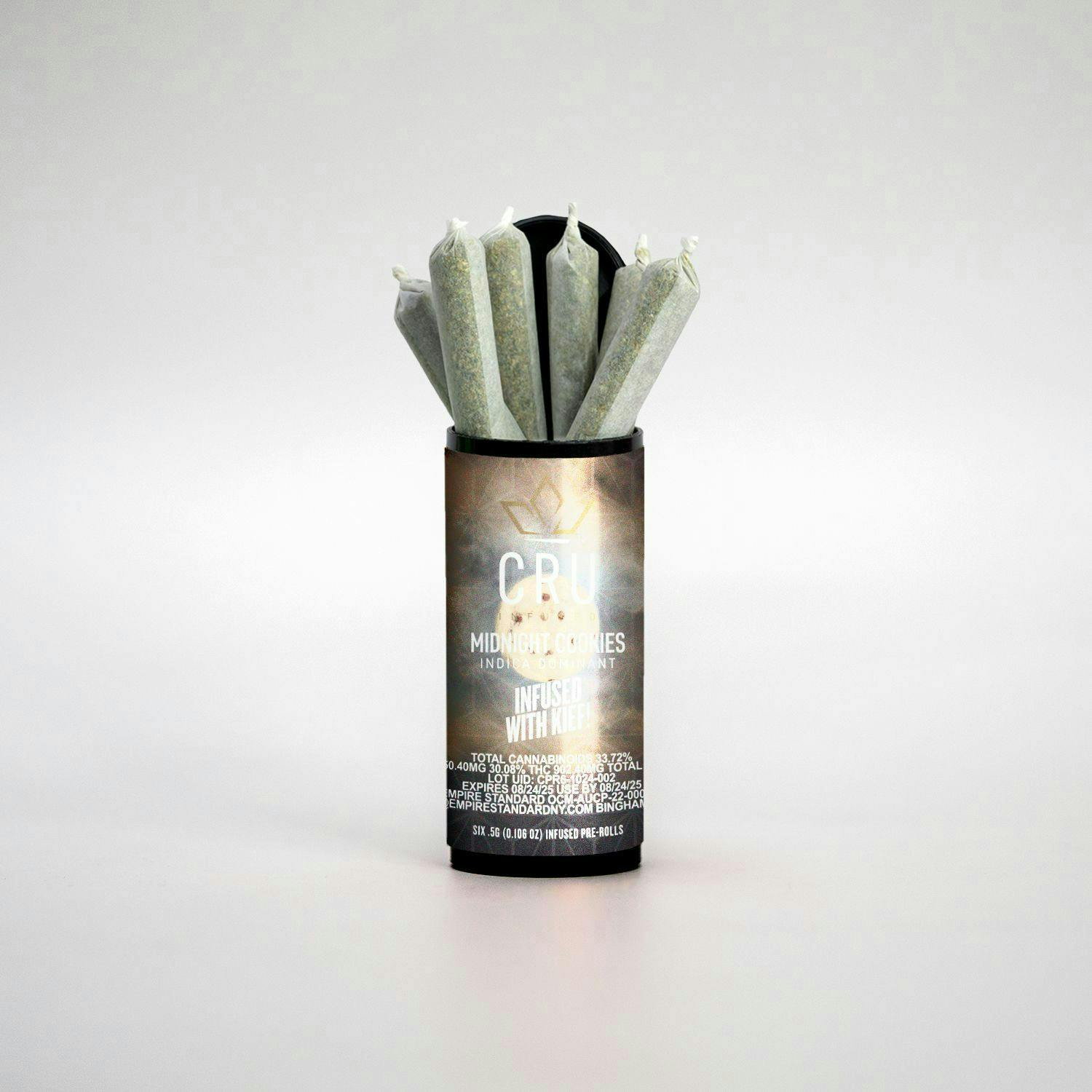 Photograph of Product: Cru - Midnight Cookies - 6pk Pre-rolls