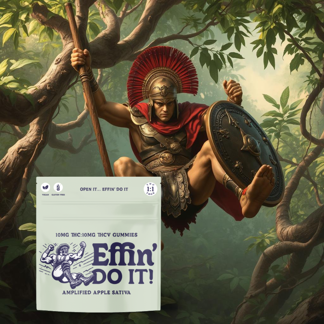 Photograph of product: Effin-Do It! Amplified Apple 1:1 TH-oui:TH-ouiV-Gummies-100mg