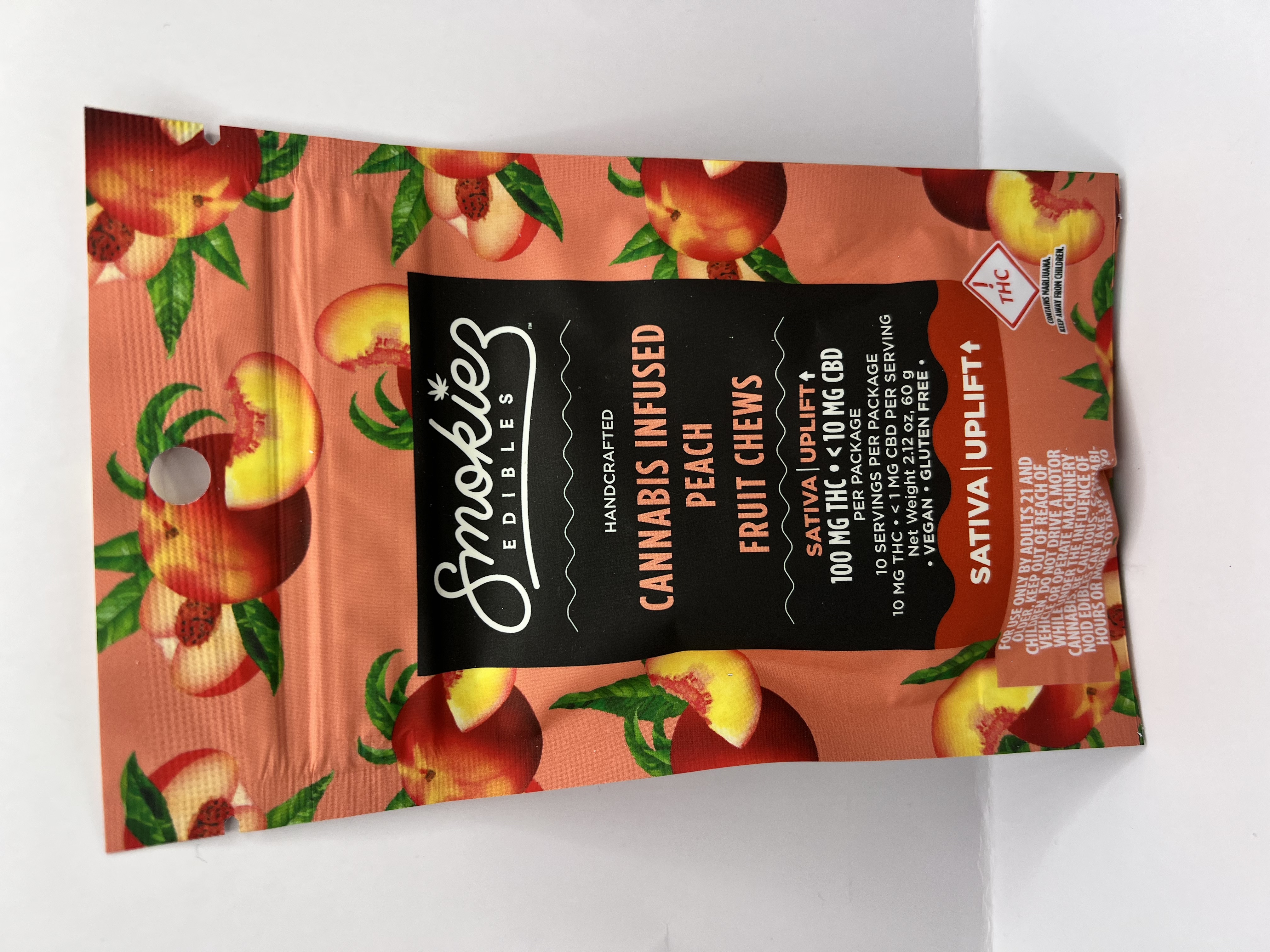 Photograph of product: Smokiez - Sweet Peach - 100mg - 20