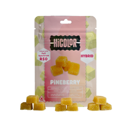 Photograph of product: Edible Gummies | HiColor | Pineberry - RSO | 100mg