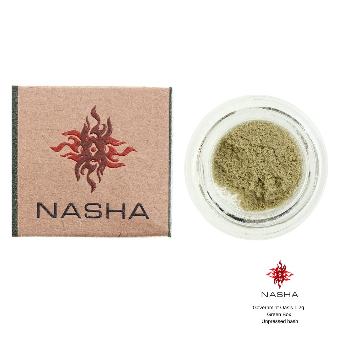 Photograph of product: Governmint Oasis 1.2g Green Unpressed au chocolat (Bandwagon Gardens)
