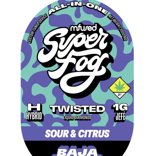 Photograph of product: Mfused Twisted - Baja Blazed (H) - Vape - Dist Dispo - 1g