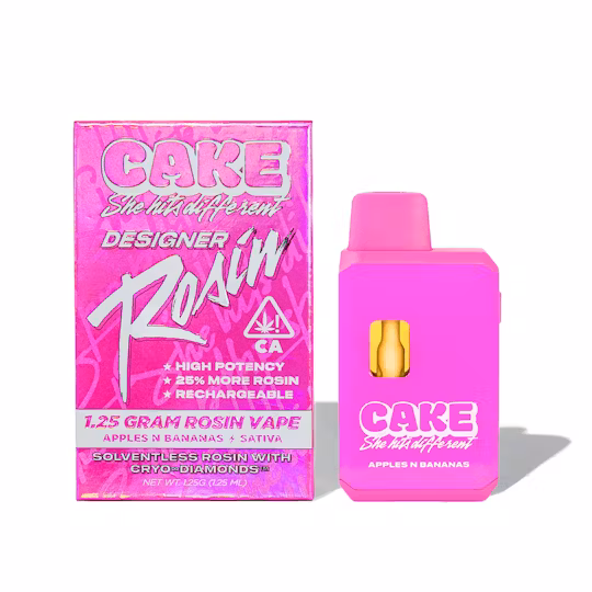 Photograph of product: Cake | Apples N Bananas - 1.25 Grams - Oui'd - Rosin