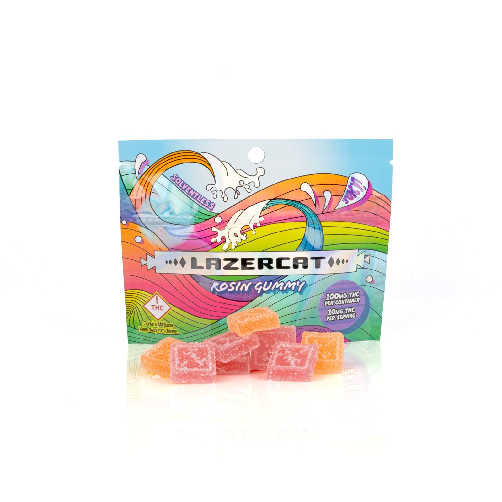 Photograph of product: Lazercat - Live Rosin Gummies - Blackberry