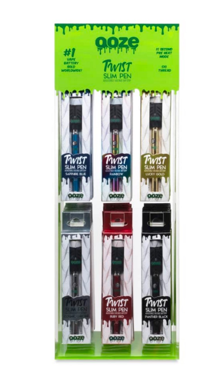 Photograph of Product: Ooze | Slim Twist Device | 510 Thread, 320 mAh Device + USB Charger