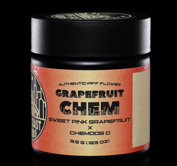 Photograph of product: Piff Coast Farms - Grapefruit Chem Flower - 3.5g