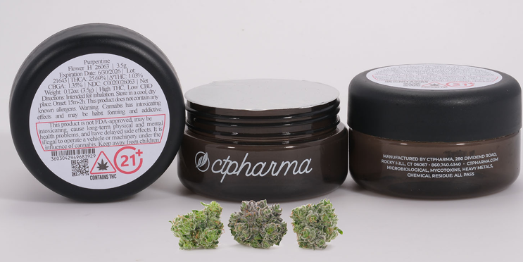 Photograph of product: Purpentine 3.5g Flower (H) 26063