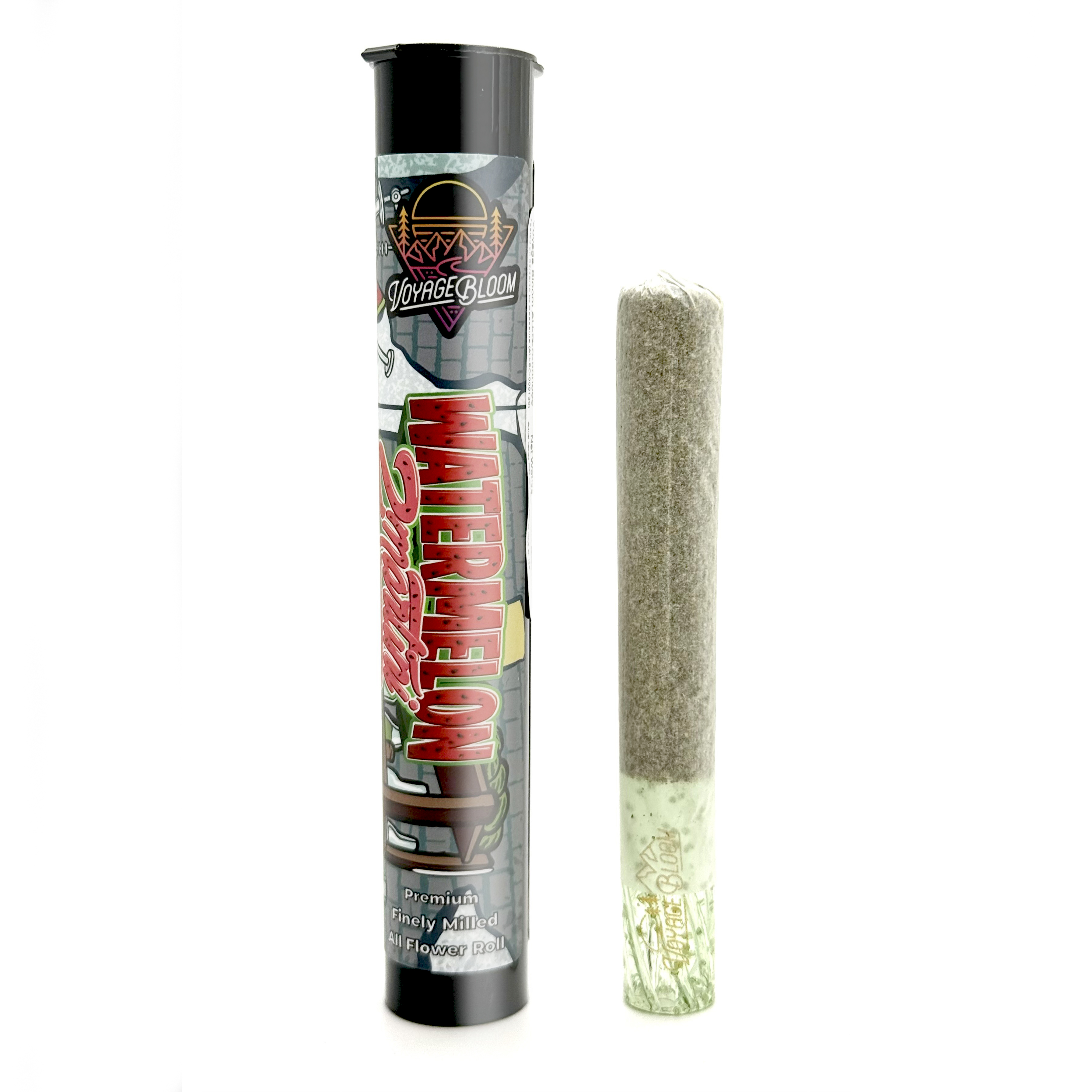 Photograph of product: Voyage Bloom Watermelon Zmartini Hand Rolled Preroll Rec