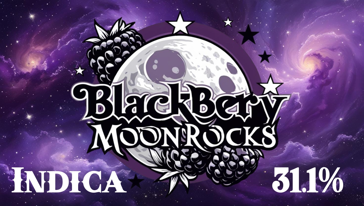 Photograph of product: Blackberry Moon Rocks | Oui'd | 30.10% - 28g
