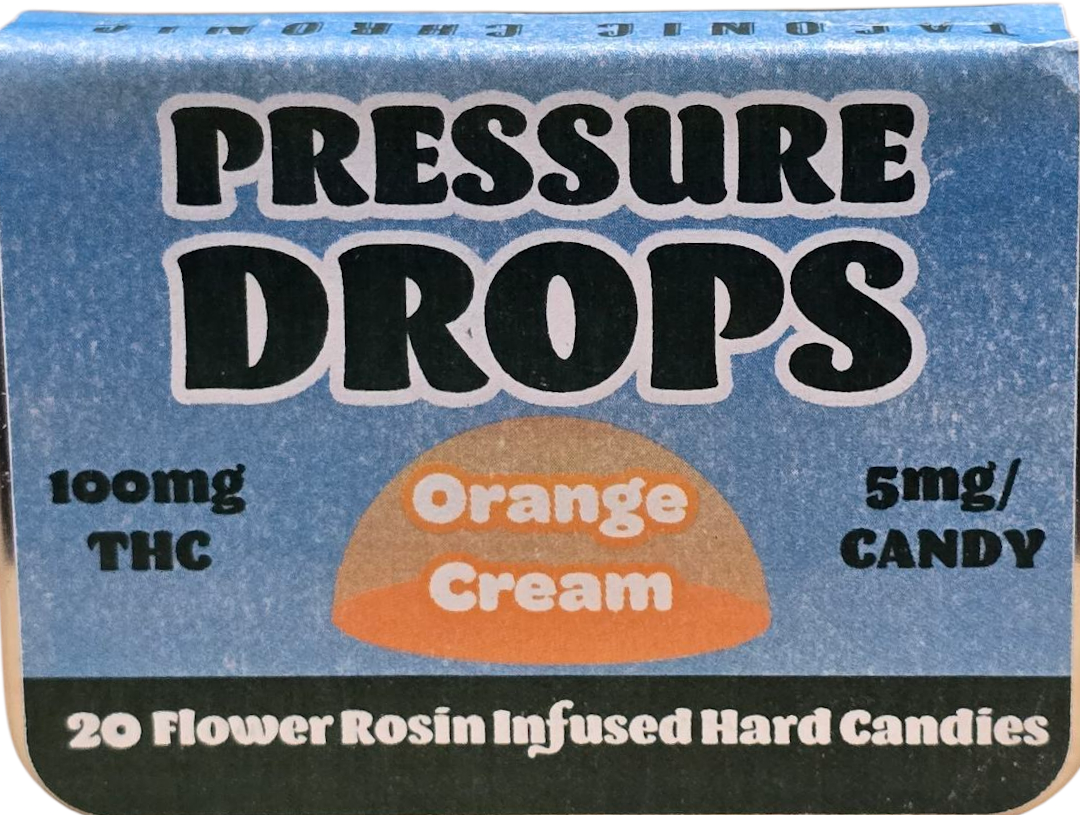 Photograph of product: Taconic - Pressure Drops Hard Candy - Rosin Infused 100MG