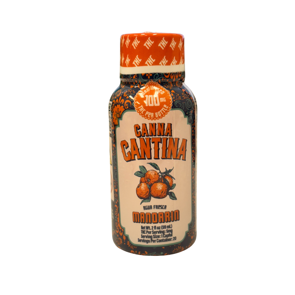 Photograph of product: Canna Cantina Agua Fresca - Mandarin Nano Infused Drink 100mg 2Floz