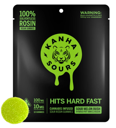 Photograph of product: Sour Melon Rush | Rosin | 10pk | 100mg