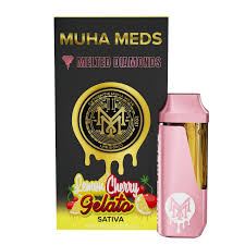 Photograph of product: Muha Meds Melted diamond disposable lemon cherry gelato
