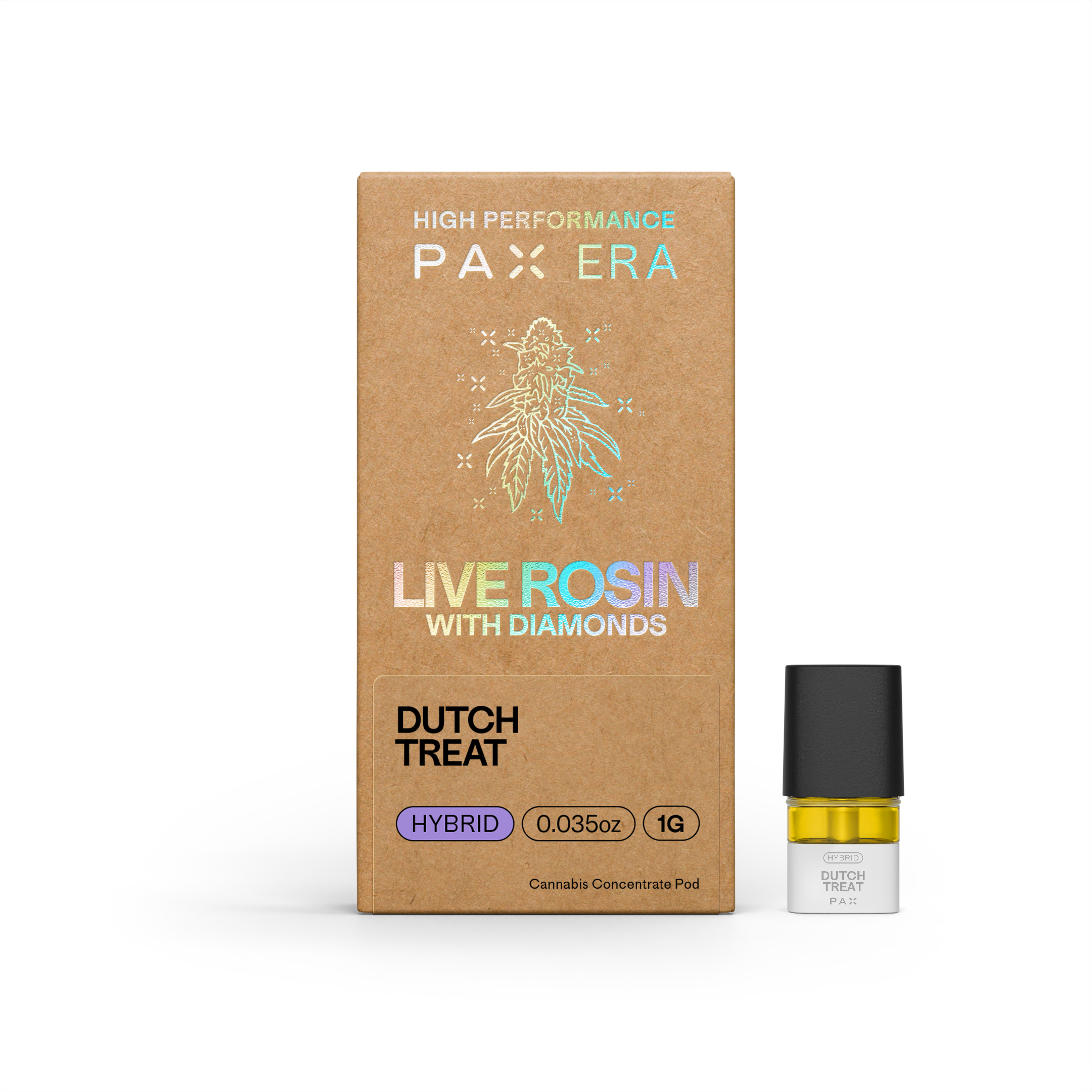 Photograph of product: PAX Pod - Dutch Treat - Live Rosin - Oui'd - 1g