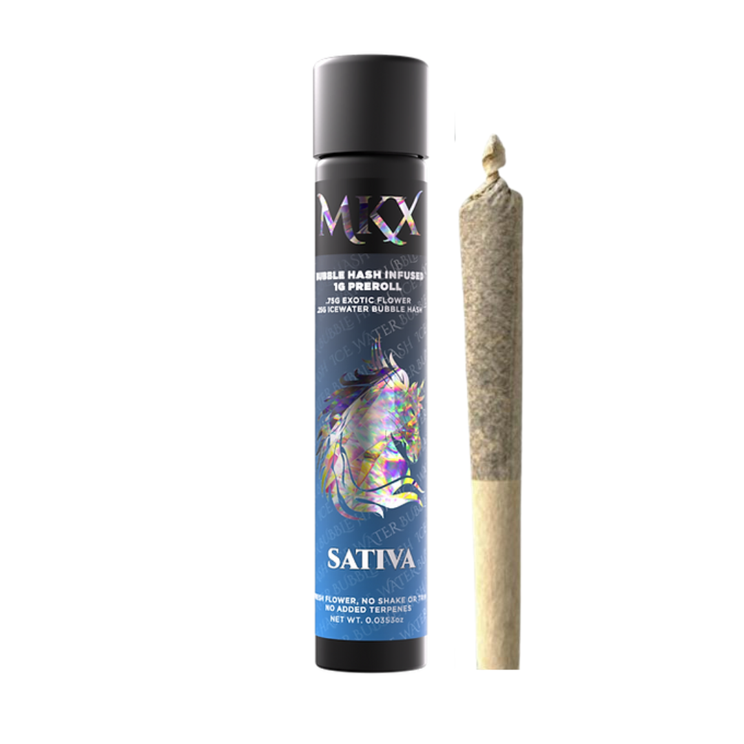 Photograph of Product: MKX | Tropicana Cookies Bubble Hash Infused Pre-Roll | 1g