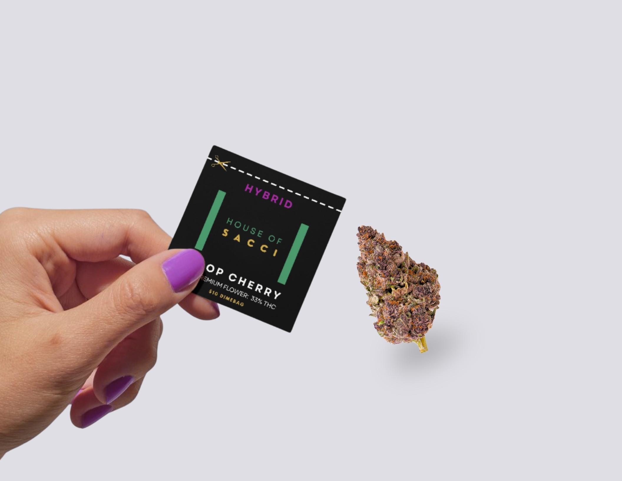 Photograph of product: House Of Sacci | Trop Cherry | Dime Bag - .7g