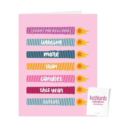 Photograph of product: Kushkards - Birthday Candles - Birthday Card