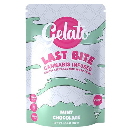 Photograph of product: Mint Chocolate Mini Sugar Cones | 200mg