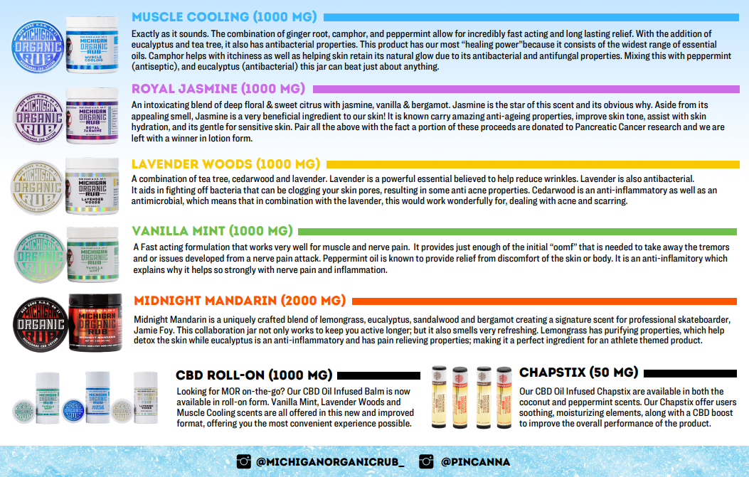 Photograph of Product: MICHIGAN ORGANIC RUB | Infused Topical | Roll On | Extra Releaf | Lavender Woods