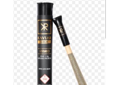 Photograph of product: Kaviar | 1.5g Gold Kaviar Joint | Champagne Fritter (H)