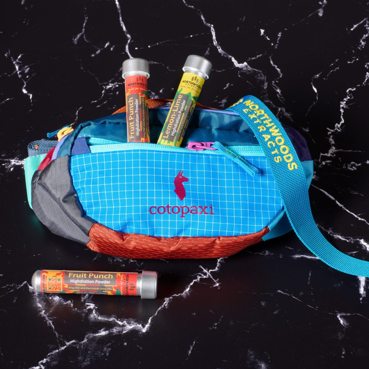 Photograph of product: Northwoods |  Lemon Lime | Hydration Powder | 5mg (Bottle of water included)