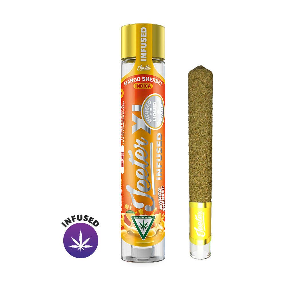 Photograph of instaPanelPhoto: Mango Sherbet XL Infused Pre-Roll | 2g