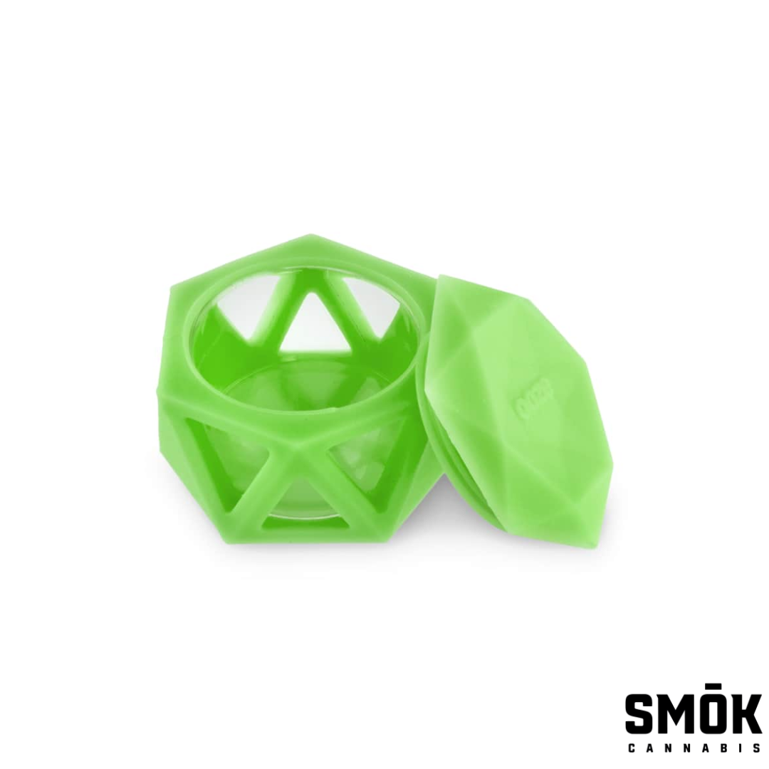 Photograph of product: OOZE Geode Silicone Covered Glass Container
