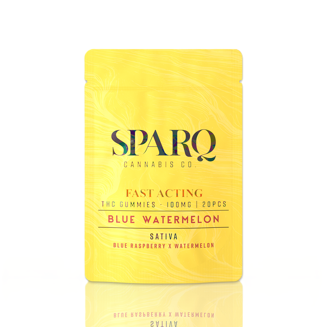 Photograph of product: Blue Watermelon | 5mg Gummies 20Pk | SparQ