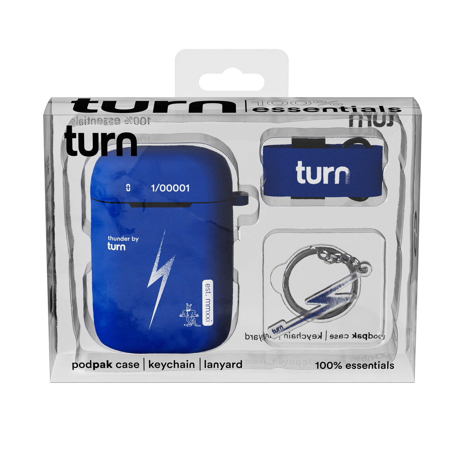 Photograph of product: Turn Pod Pak Battery Essential kit Thunder Blue