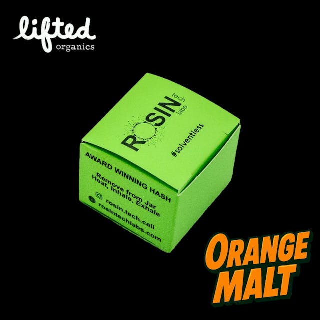 Photograph of product: Orange Malt 1g Cold Cure Rosin - 