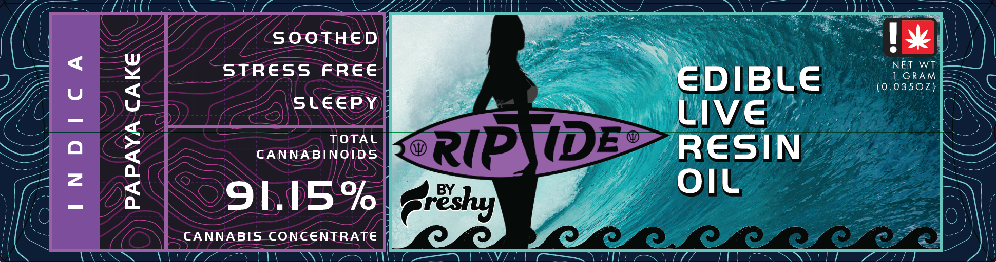 Photograph of product: Riptide - Papaya Cake (I) - ELRO 1g