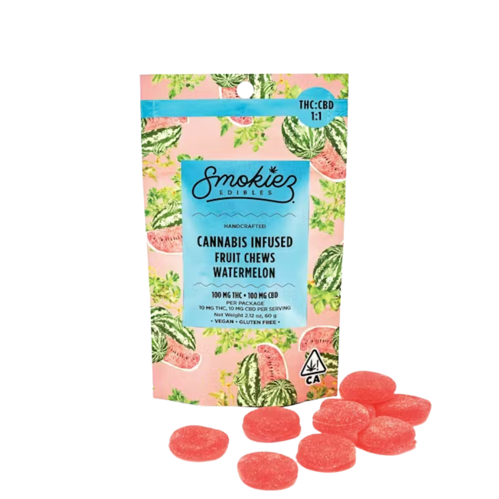 Photograph of product: 1:1 CBD WATERMELON - SMOKIEZ