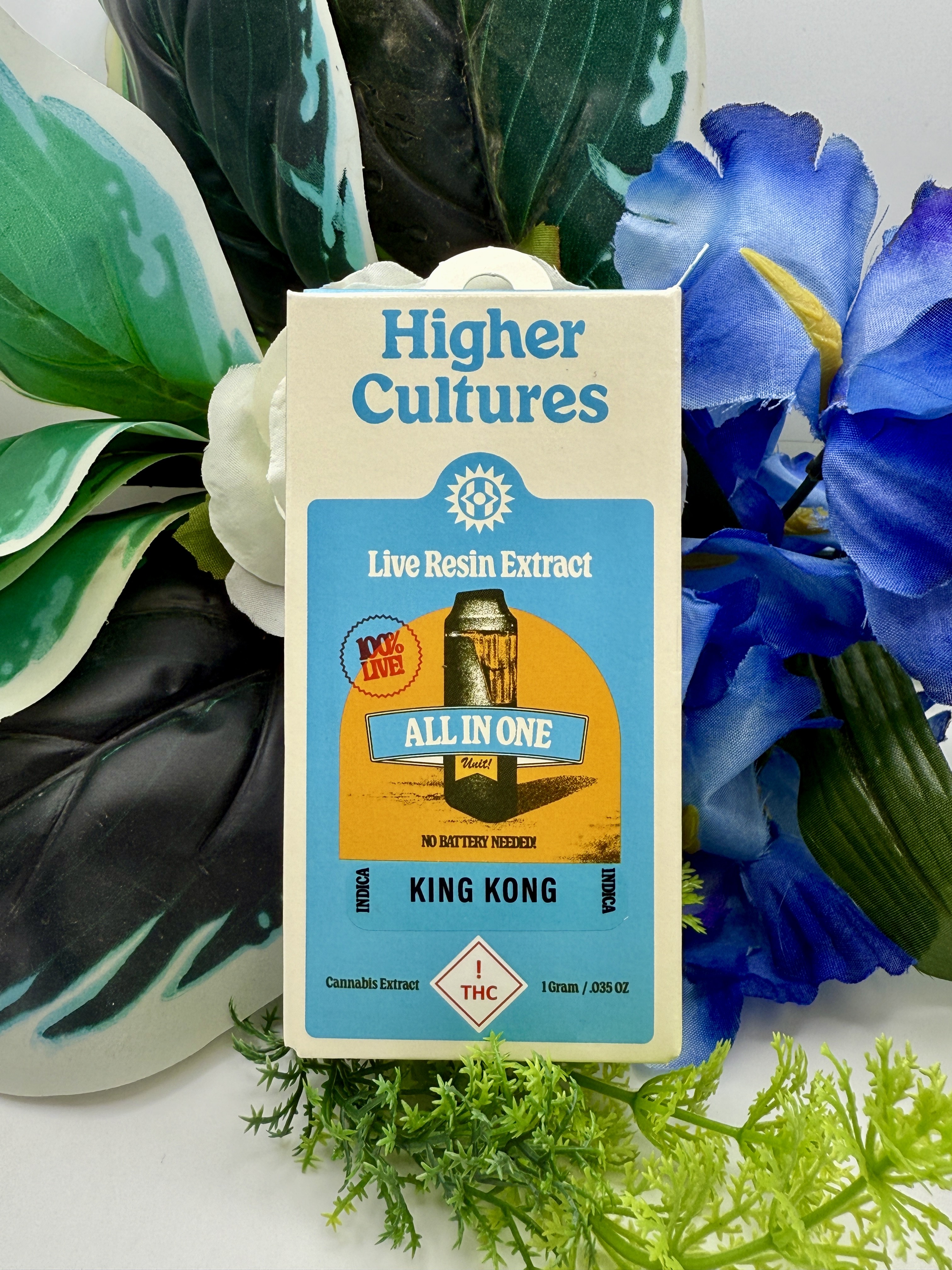 Photograph of product: Higher Cultures - King Kong - 1g Live Disposable