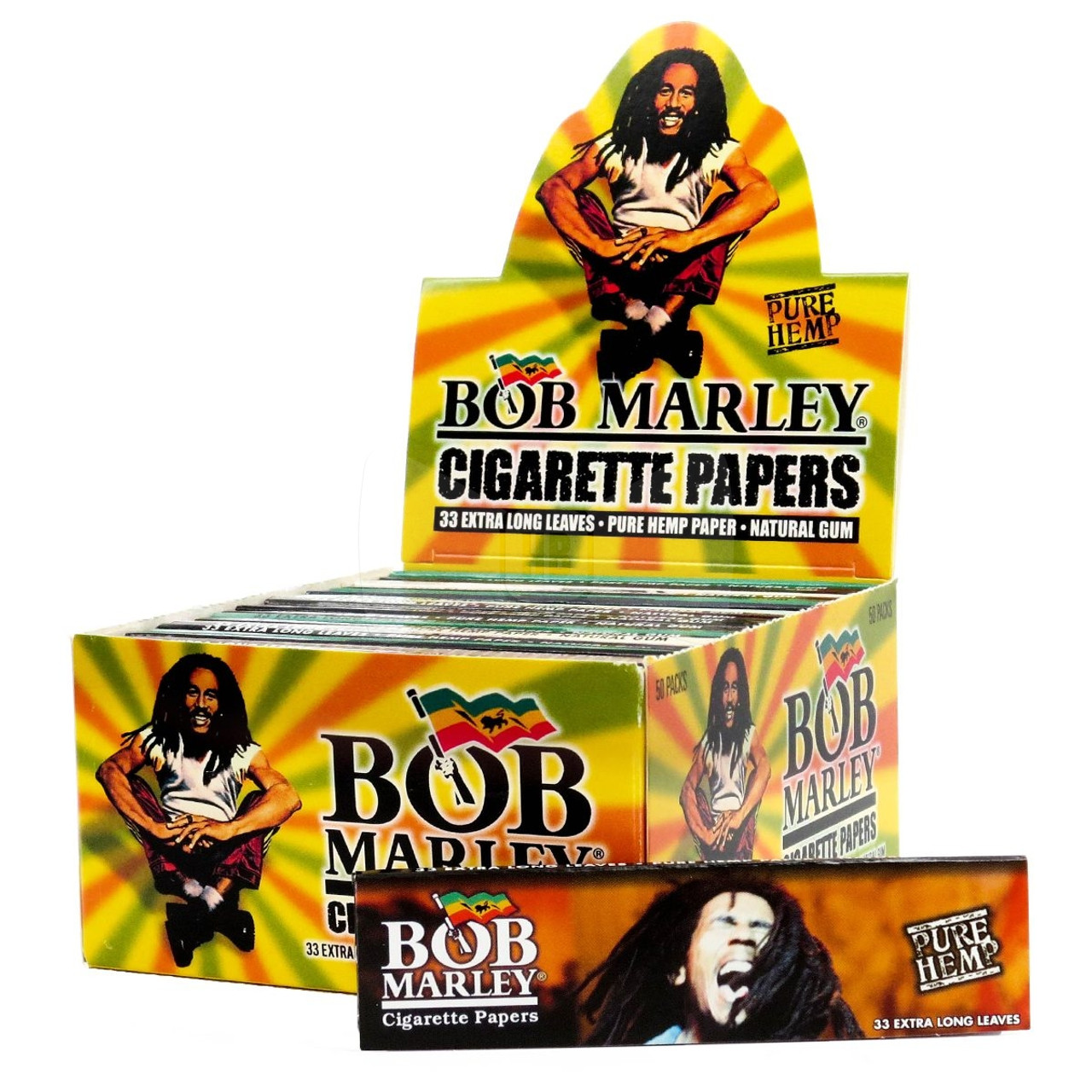 Photograph of product: Bob Marley | Rolling Papers | Unbleached Organic Hemp