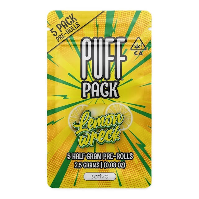 Photograph of product: Lemonwreck Pre-rolls 5ct 2.5g - Sales Floor