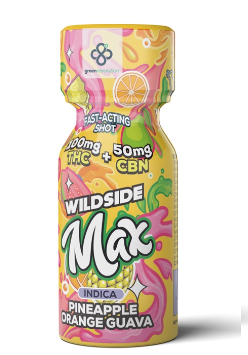 Photograph of product: Wildside Pineapple Orange Guava 2:1 CBN Shot 100mg