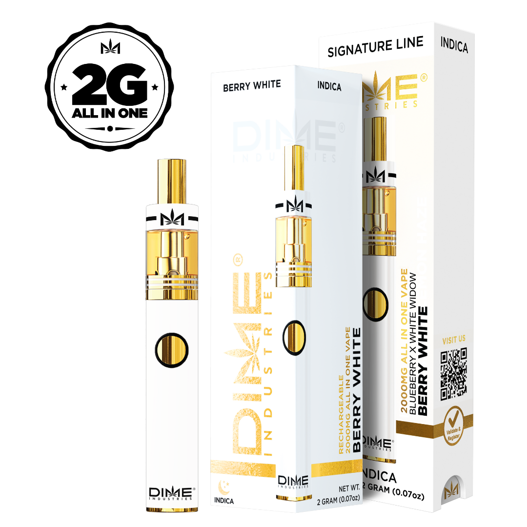 Photograph of product: Dime- Disposable Vape-Berry White