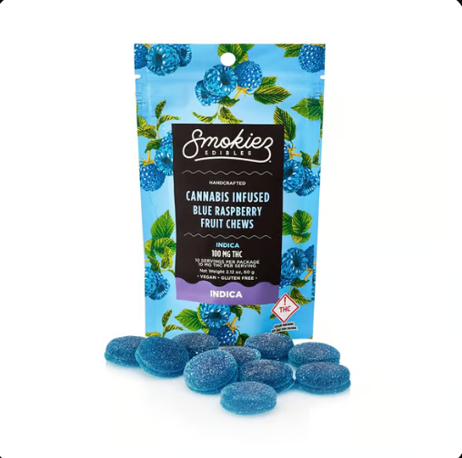Photograph of product: SWEET BLUE RASPBERRY Oui'd GUMMIES