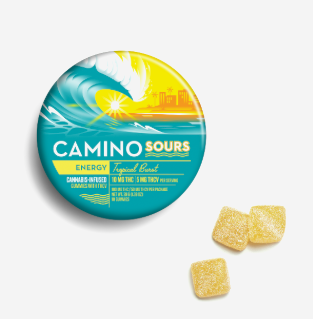 Photograph of product: 2:1 Sour Tropical Burst  THC:THCV 10pk | Gummy