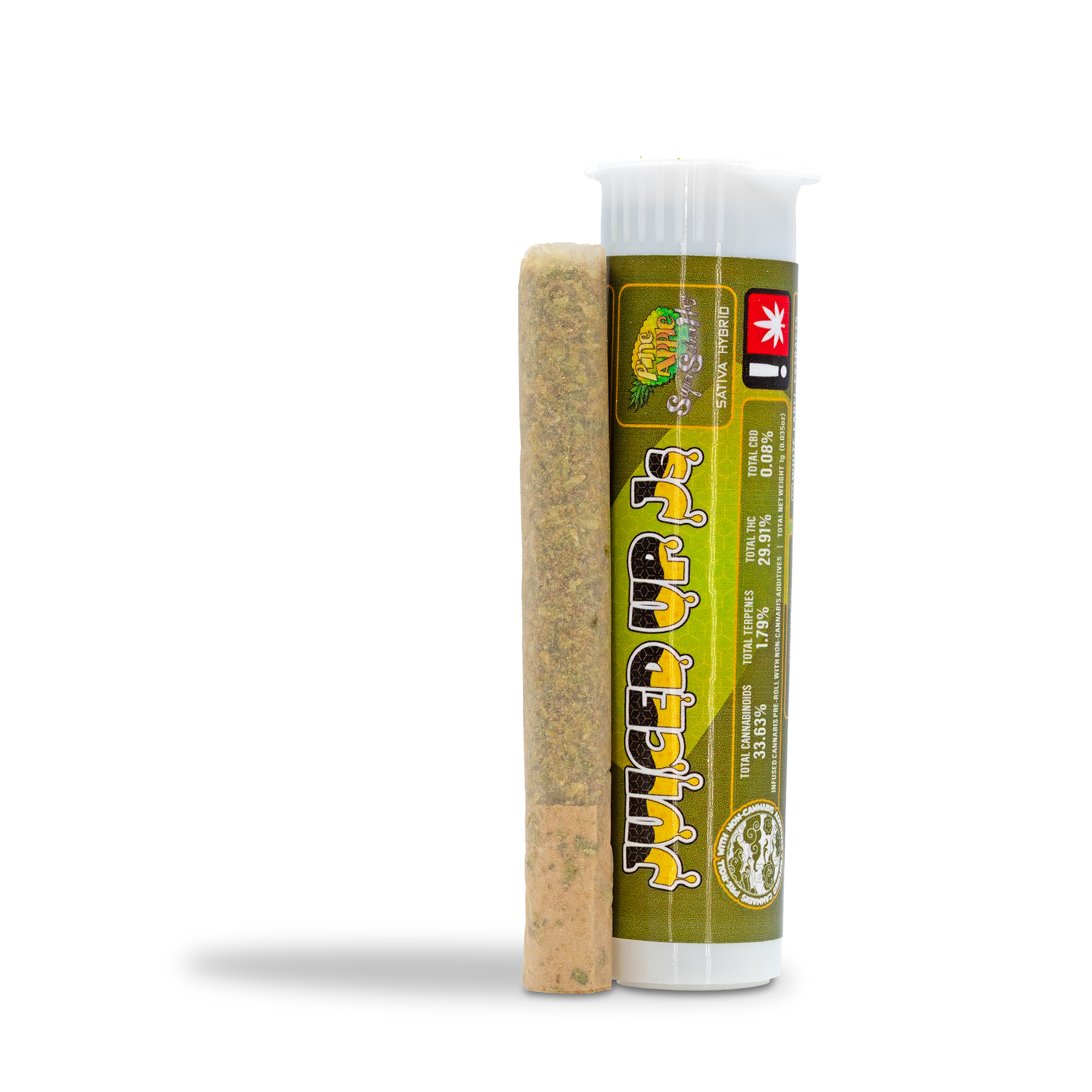 Photograph of product: White Label - Pineapple SSH Flavored Infused Pre-Roll