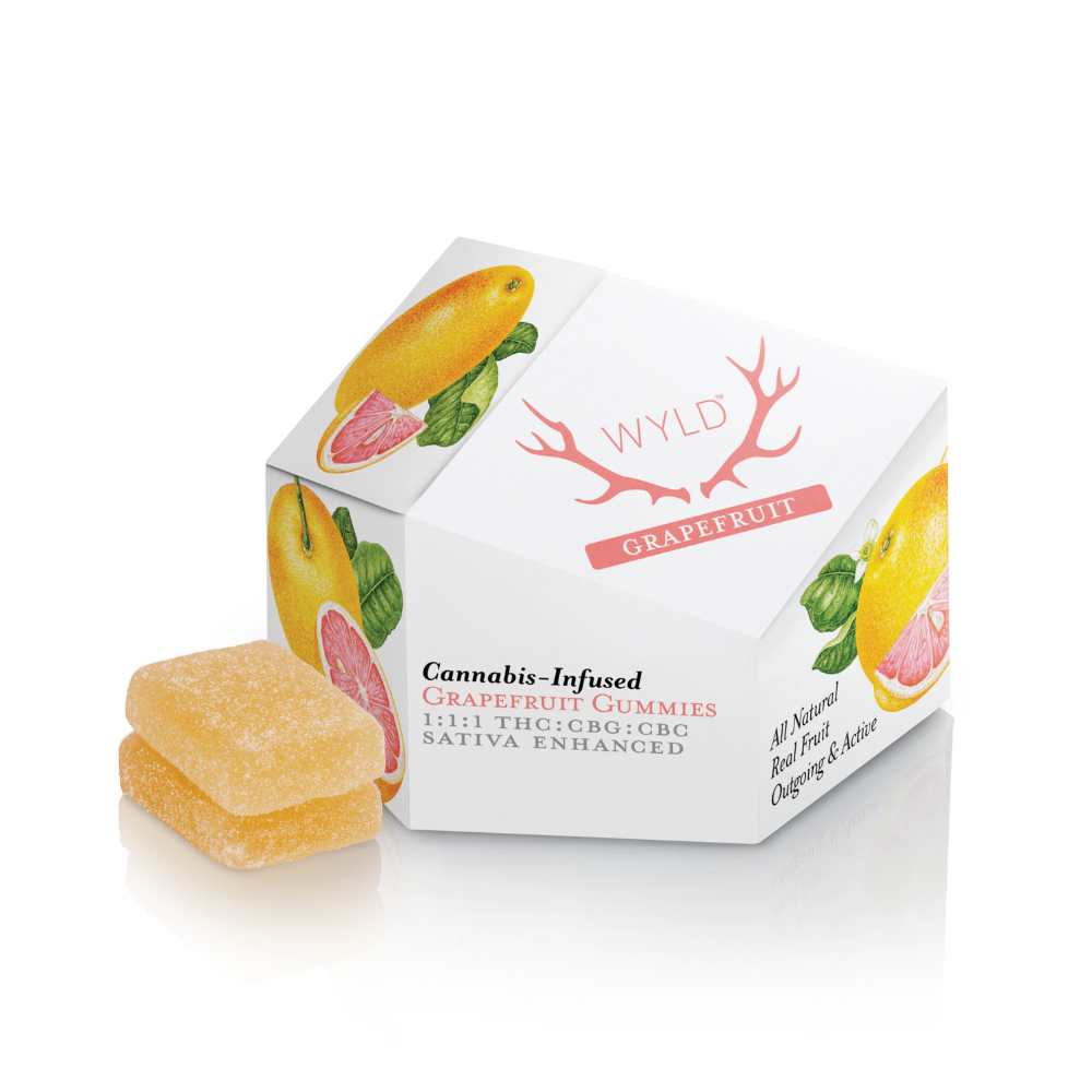Photograph of Product: Grapefruit 1:1:1 CBG:CBC Sativa Enhanced Gummies