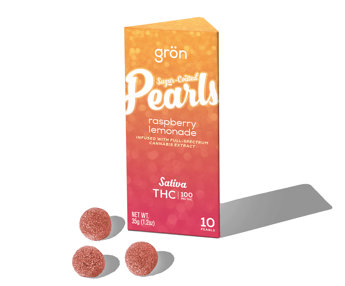 Photograph of product: Gron Gummies Raspberry Lemonade 100mg 10pk